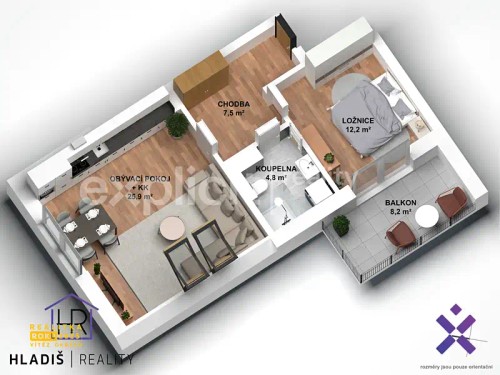 Prodej bytu 2+kk 43 m²
