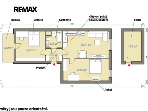 Prodej bytu 3+kk 65 m²