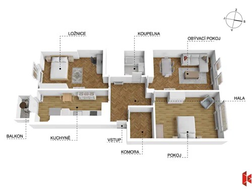 Prodej bytu 3+1 94 m²