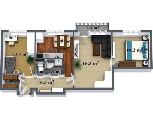 Prodaný byt 3+1 63 m²