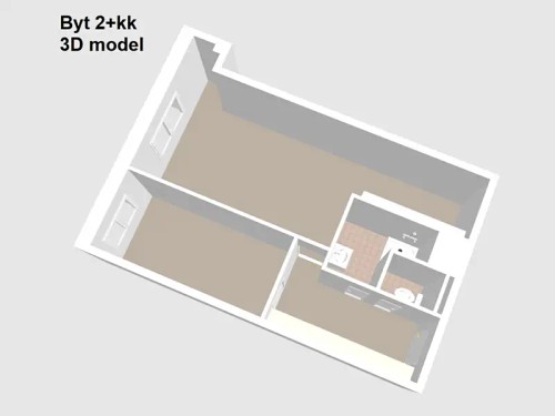 Prodaný byt 2+kk 50 m²
