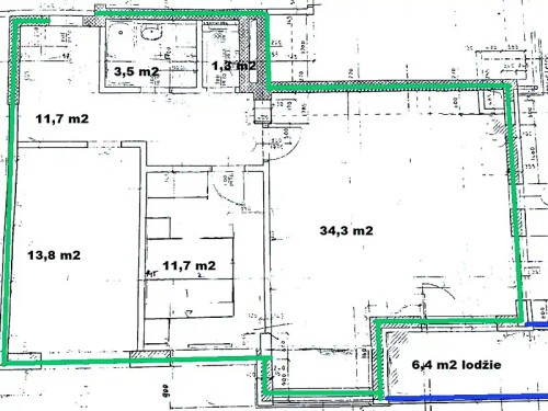 Prodaný byt 3+kk 80 m²