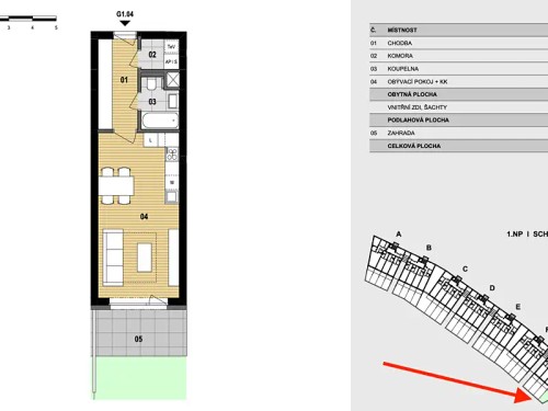 Prodaný byt 1+kk 37 m²