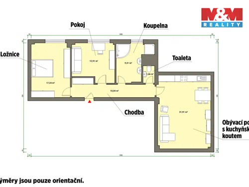 Prodaný  byt 3+kk 85 m²