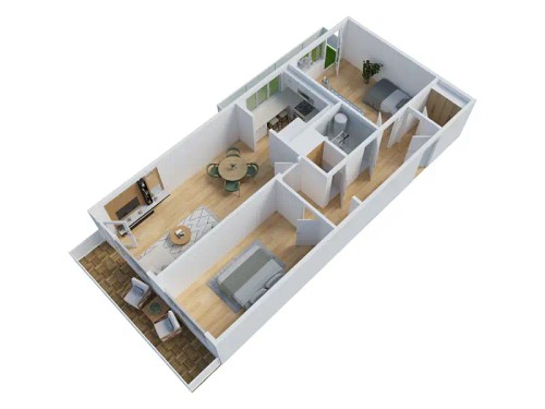 Prodaný  byt 3+kk 82 m²