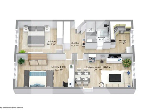 Prodaný byt 3+1 86 m²
