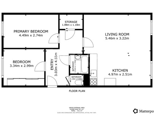 Prodaný  byt 3+kk 67 m²