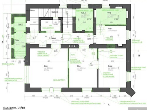 Prodej projektu 431 m², pozemek 1207 m²