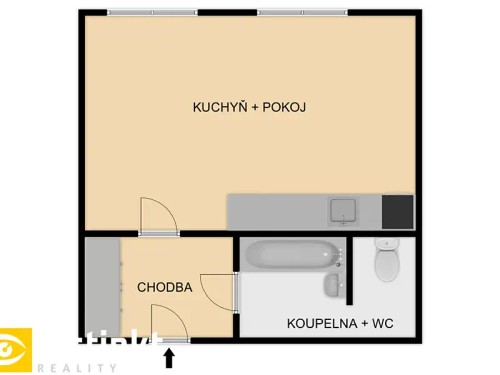 Prodej bytu 1+kk 31 m²