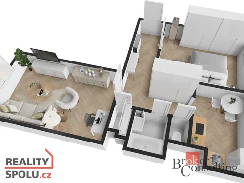 Prodaný byt 2+1 55 m²