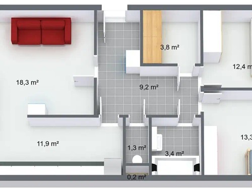 Prodaný byt 3+kk 73 m²