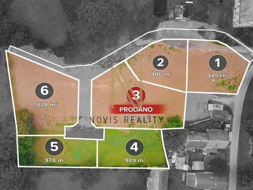 Prodej stavebního pozemku 906 m²