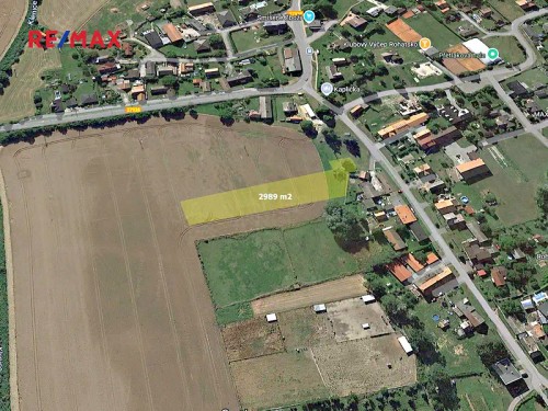 Prodej stavebního pozemku 2989 m²
