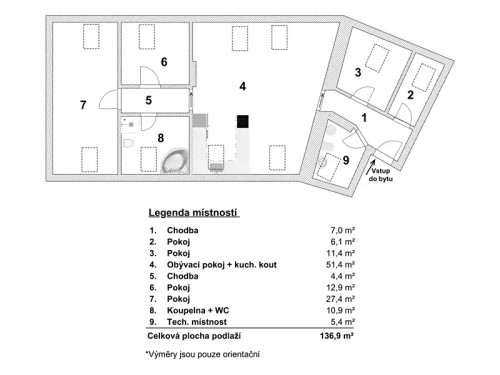 Prodej bytu 4+kk 138 m²