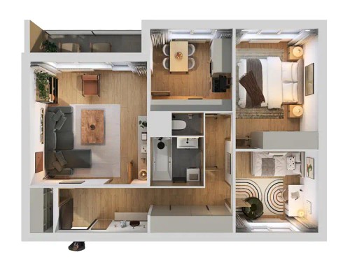 Prodej bytu 3+1 63 m²