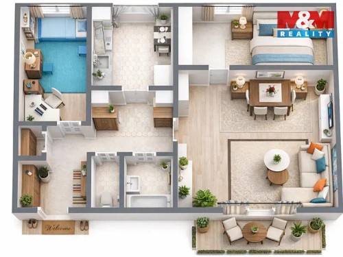 Prodej bytu 3+1 62 m²