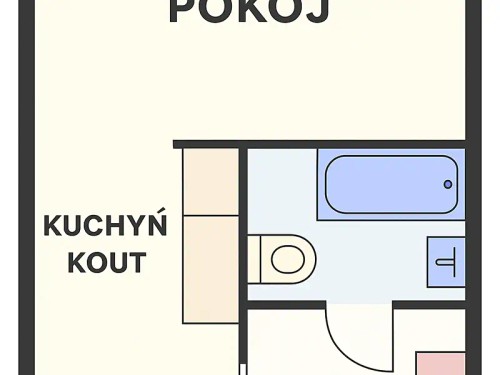 Prodaný  byt 1+kk 27 m²