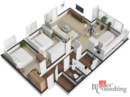 Prodaný byt 3+kk 86 m²