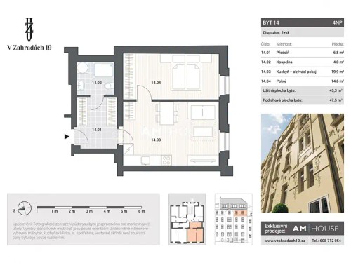 Prodej bytu 2+kk 48 m²