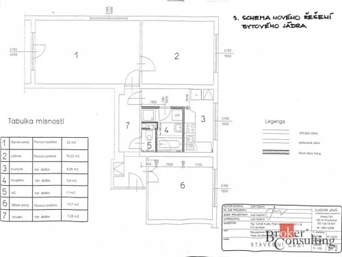 Prodaný byt 3+1 68 m²