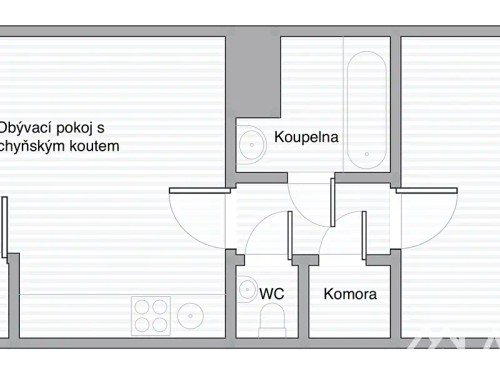 Prodej bytu 2+kk 51 m²