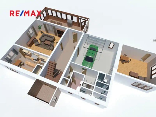 Prodej chaty 370 m², pozemek 2417 m²