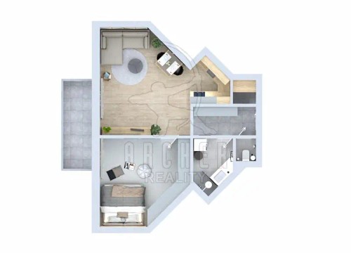 Prodej bytu 2+kk 61 m²