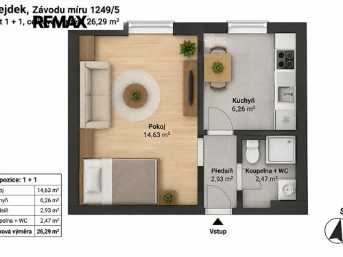 Prodej bytu 1+1 35 m²