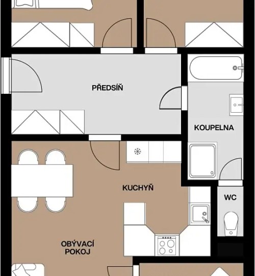 Prodaný  byt 4+kk 65 m²