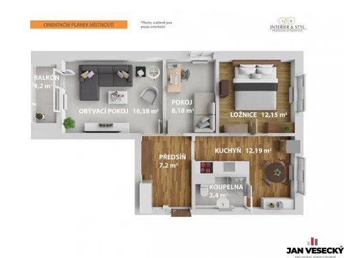 Prodaný byt 3+1 60 m²