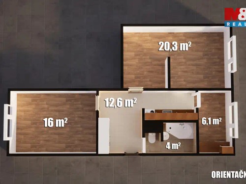 Prodaný byt 2+1 62 m²