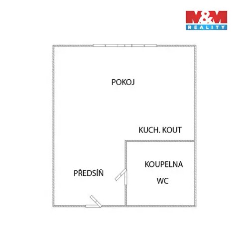 Prodaný  byt 1+kk 19 m²