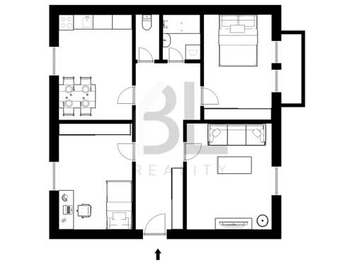 Prodaný byt 3+1 61 m²