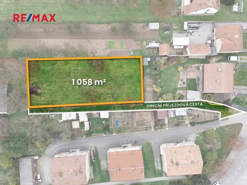 Prodej stavebního pozemku 1058 m²