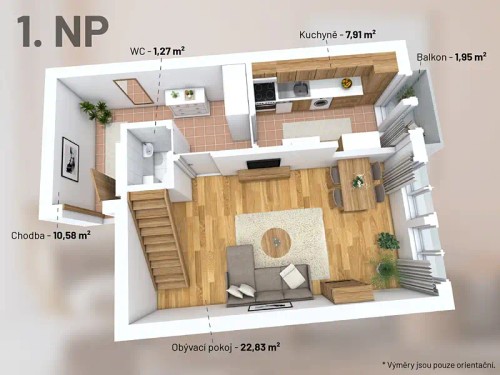 Prodej bytu 3+kk 79 m²