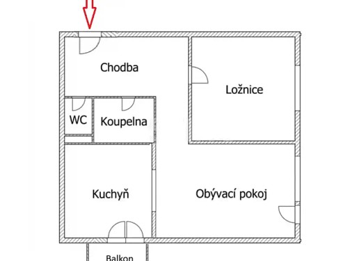 Prodaný byt 2+1 49 m²
