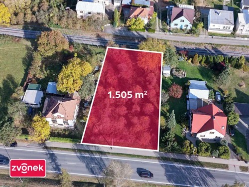 Prodej stavebního pozemku 1505 m²