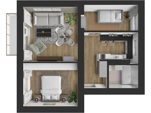 Prodaný byt 3+1 58 m²