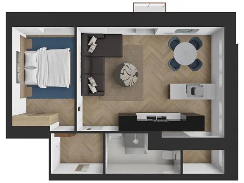 Prodaný byt 2+kk 44 m²