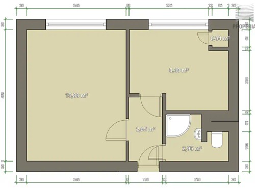 Prodaný byt 1+1 30 m²