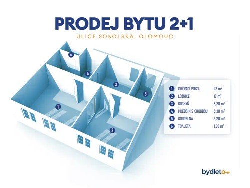 Prodej bytu 2+1 58 m²