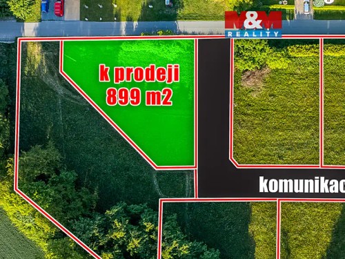 Prodej stavebního pozemku 899 m²