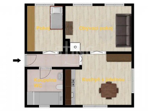 Prodej bytu 3+kk 57 m²
