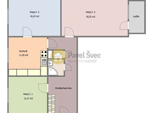 Prodaný byt 3+1 78 m²