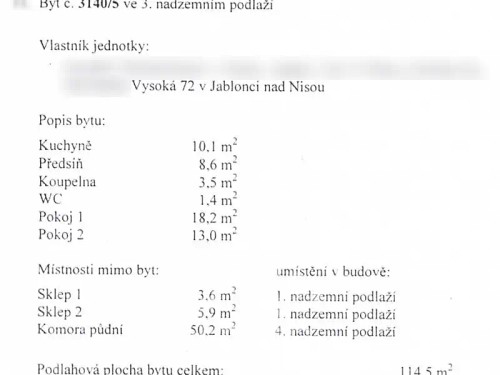 Prodej bytu 2+1 90 m²