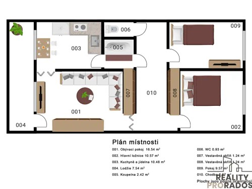 Prodej bytu 3+1 64 m²