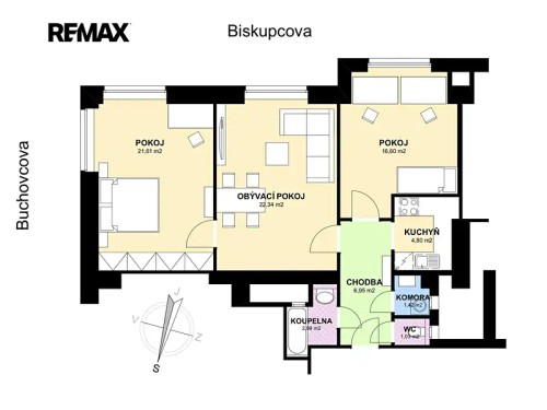 Prodaný byt 3+kk 79 m²