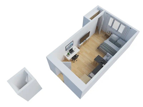 Prodaný byt 1+kk 22 m²