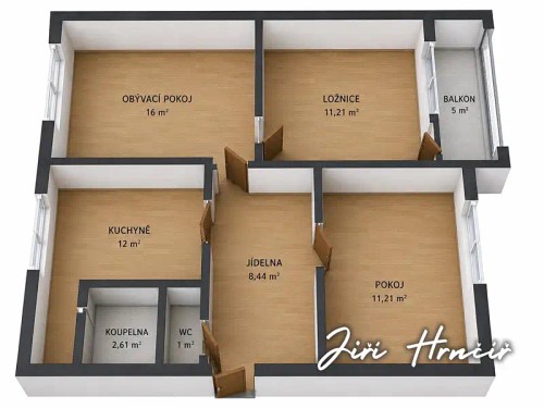 Prodej bytu 3+1 63 m²