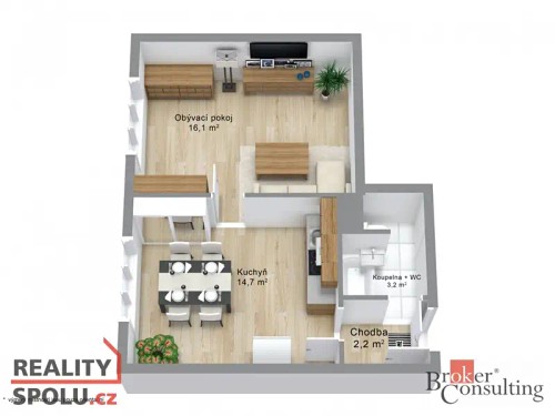 Prodej bytu 1+1 36 m²